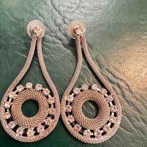 Silvertone drop Earrings